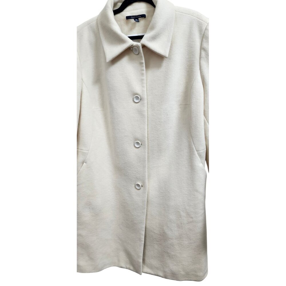 Chadwicks Women’s Wool Blend Coat – Size 18W – Ivory Cream - Picture 4 of 13
